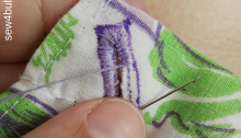 Hand Sewn Button Hole sew4bub.com